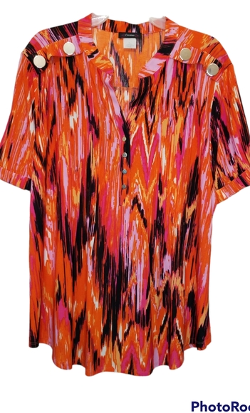 Cocomo Tops - Cocomo Shirt with Gold Button Detail